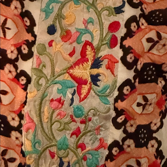 Johnny Was Multicolor Patchwork Maxi Dress embroidered small - Picture 6 of 8